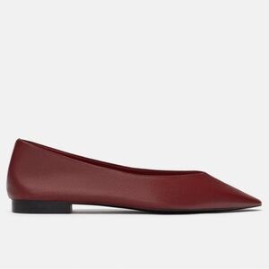 Zara Deep Red Women's Flats